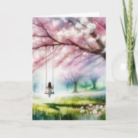 Birthday Girl On a Swing