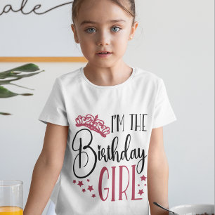 Birthday Girl Personalised Birthday Squad Matching T-Shirt