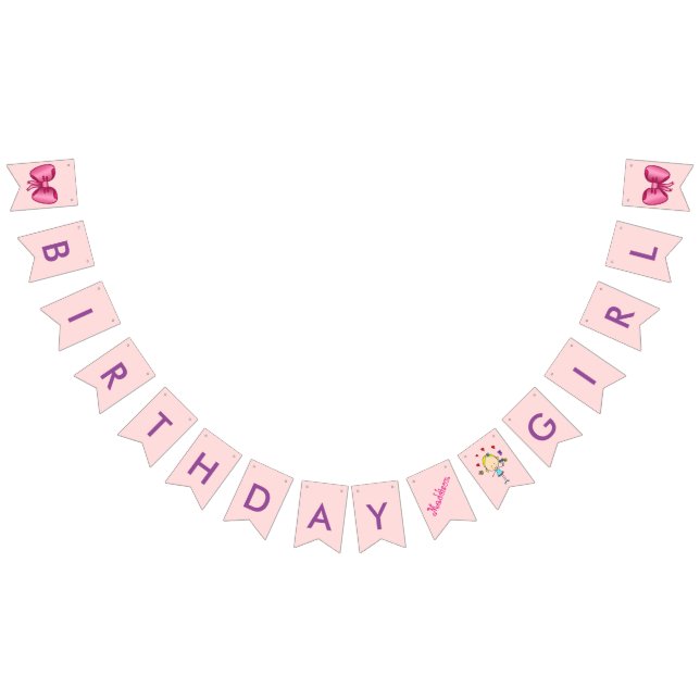 Birthday Girl Personalised Bunting (All)