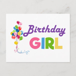 Birthday Girl Postcard