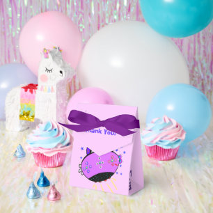 Birthday Girl Robot Pink Floral Spaceship Favour Box