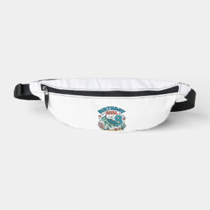 Birthday Girl Sea Turtle 8th Birthday Shirt Design Bum Bags