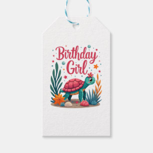 Birthday Girl Sea Turtle Theme Birthday Party Ocea Gift Tags