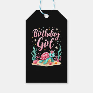 Birthday Girl Sea Turtle Theme Birthday Party Ocea Gift Tags