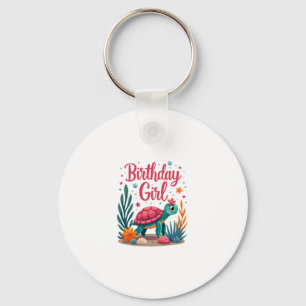 Birthday Girl Sea Turtle Theme Birthday Party Ocea Key Ring