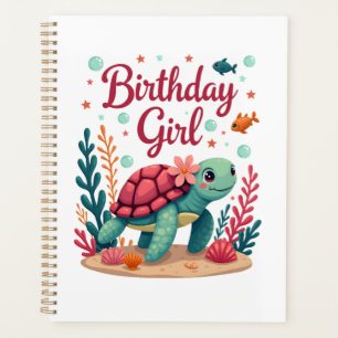 Birthday Girl Sea Turtle Theme Birthday Party Ocea Planner