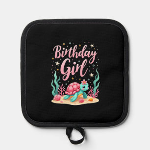 Birthday Girl Sea Turtle Theme Birthday Party Ocea Pot Holder