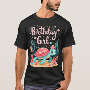 Birthday Girl Sea Turtle Theme Birthday Party Ocea T-Shirt