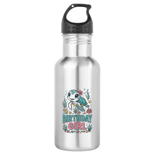 Birthday Girl Sea Turtle Vintage Engraving Shirt_1 532 Ml Water Bottle