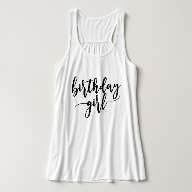 Birthday Girl Singlet (Design Front)