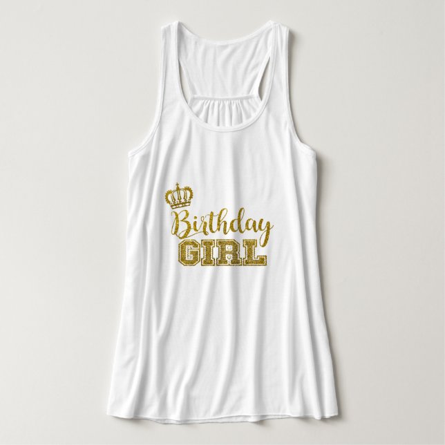 Birthday Girl Tank Top (Design Front)