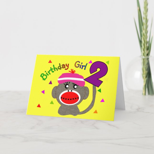 Birthday Girl --Two Year Old Card (Front)