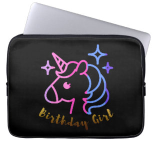 Birthday Girl unicorn unicorn unicorn gift Laptop Sleeve