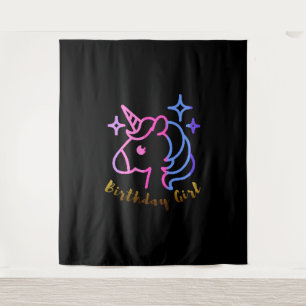 Birthday Girl unicorn unicorn unicorn gift Tapestry