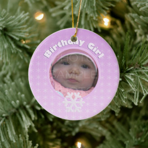 Birthday Girl Winter Onederland ornament