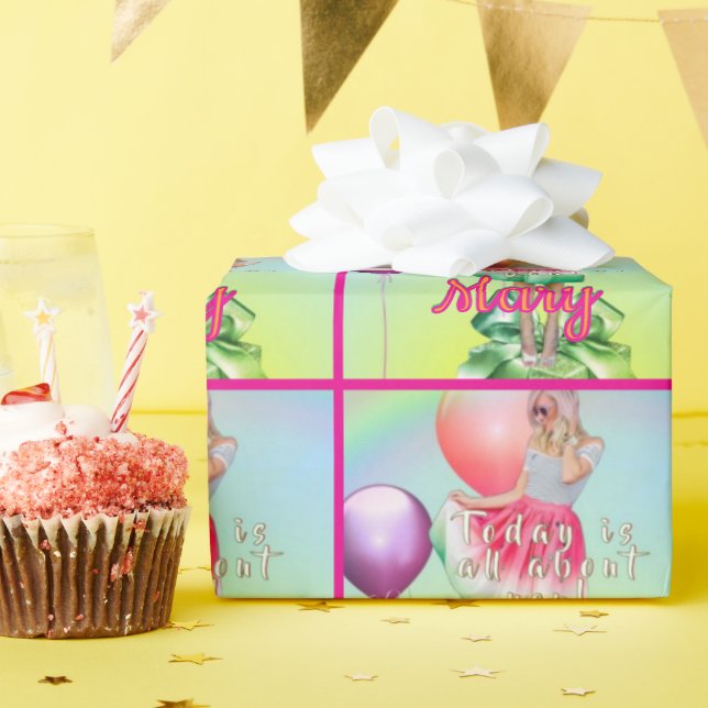 Birthday Girl  Wrapping Paper (Birthday Party)