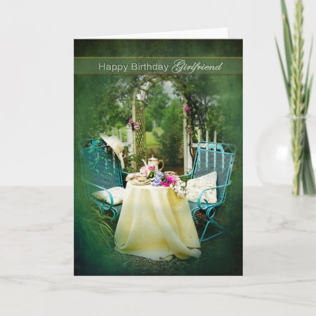 BIRTHDAY, GIRLFRIEND, CARD (Front)