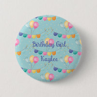 Birthday Girls  Balloons and Polka Dots  