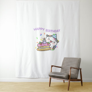Birthday Glow Up Mode Tapestry