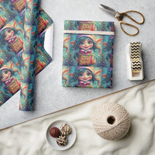 Birthday Gnome – Happy Birthday Sister Wrapping Paper