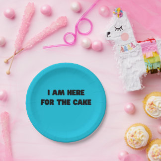 Birthday goals paper plate