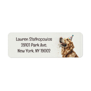 Birthday Golden Retriever Dog