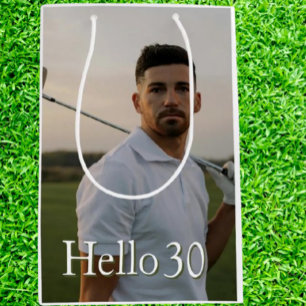 Birthday Golf-30  Medium Gift Bag