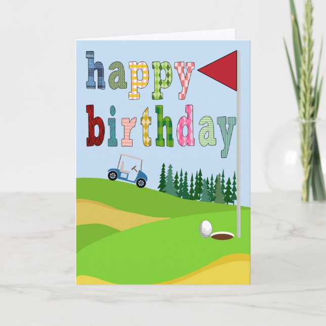 Birthday Golf Lover Card (Front)