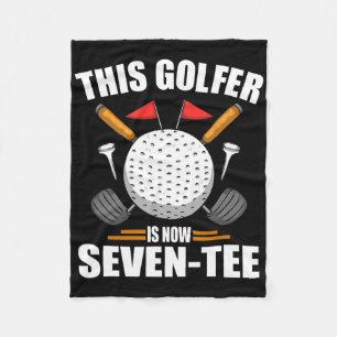 Birthday Golf Shirts For Men 70th Year Old Golfer Fleece Blanket