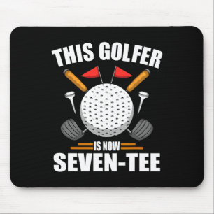 Birthday Golf Shirts For Men 70th Year Old Golfer  Mouse Pad