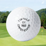 Birthday Golfer Funny 70th happy Dad Golf Balls<br><div class="desc">Vintage est.1952 limited edition. Funny 70th birthday quote. Perfect for dad,  grandad,  stepdad. Golfer gift idea. You can personalise the year.</div>