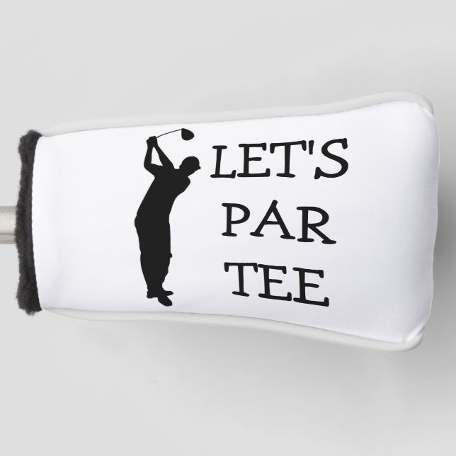 Birthday Golfer Funny 70th happy Dad Par Golf Head Cover (Front)