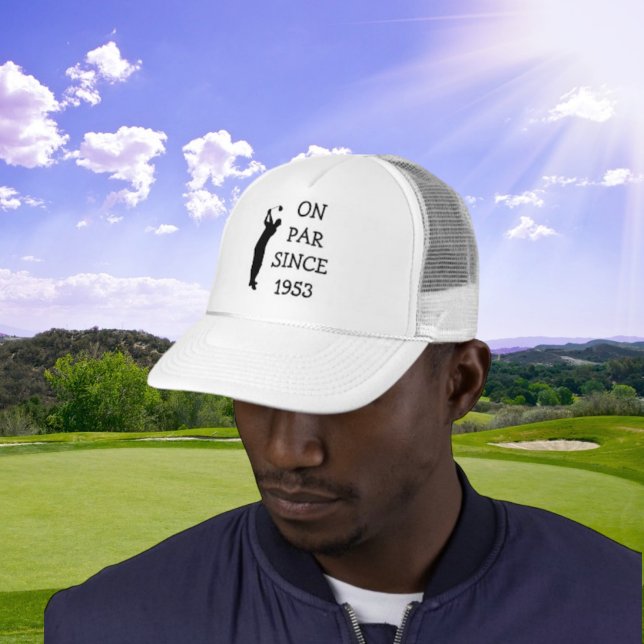 Birthday Golfer Funny 70th happy Dad Par Trucker Hat (Creator Uploaded)