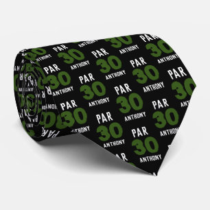 Birthday Golfer Green 30th happy Dad Par Tie