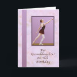 Birthday, Granddaughter, Ballerina Card<br><div class="desc">This adorable ballerina strikes a classic pose on this birthday greeting card.</div>