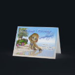 Birthday Granddaughter Cutie Pie Collection beach Card<br><div class="desc">Birthday Granddaughter Cutie Pie Collection beach life</div>