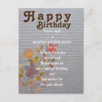 Birthday Great  card