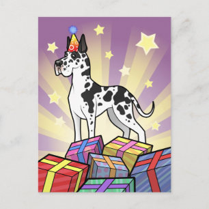 Birthday Great Dane Postcard