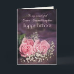 Birthday, Great Granddaughter, with pink roses Card<br><div class="desc">Three beautiful pink roses to send to your Great Granddaughter on her birthday. A gorgeous Birthday card for a Great Granddaughter that you can customise to convey your own sentiments.</div>