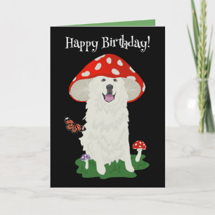 Birthday Great Pyrenees Mountain Dog Card