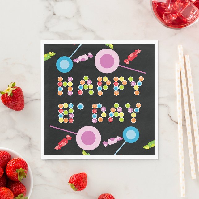 Birthday Greeting Candles Napkin (Creator Uploaded)
