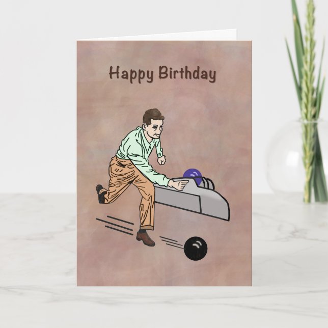 Birthday Greeting for Golfer, Customisable Card (Front)