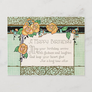 Birthday greeting postcard