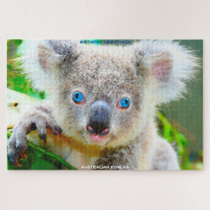 Birthday Greetings Australian Koalas Jigsaw Puzzle