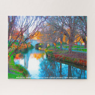 Birthday Greetings Christ Church New Zealand Jigsaw Puzzle