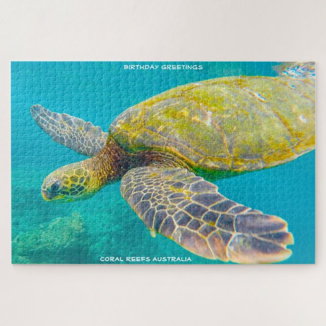Birthday Greetings Coral Reef Australia Jigsaw Puzzle (Horizontal)