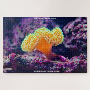 Birthday Greetings Coral Reef Australia Jigsaw Puzzle