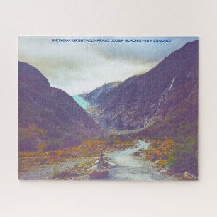 Birthday Greetings-Franz Josef Glacier-New Zealand Jigsaw Puzzle