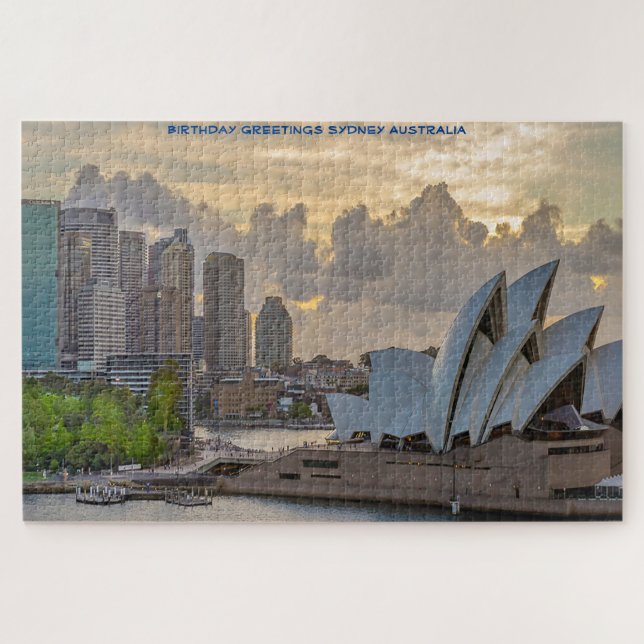 Birthday Greetings from Sydney Jigsaw Puzzle (Horizontal)