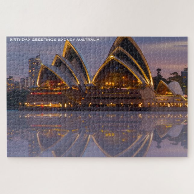 Birthday Greetings from Sydney Jigsaw Puzzle (Horizontal)
